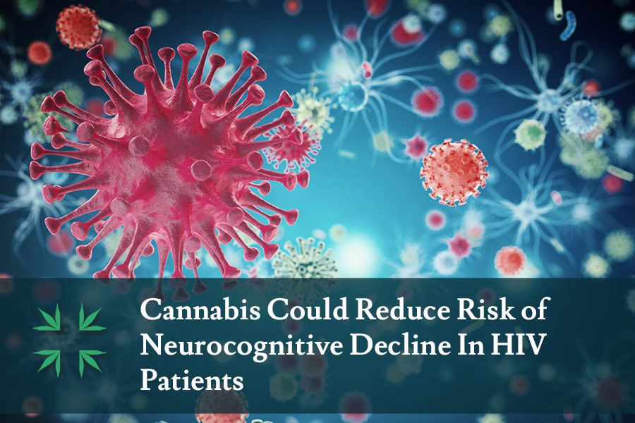 cannabis reduce risk neuroprotective decline hiv patients